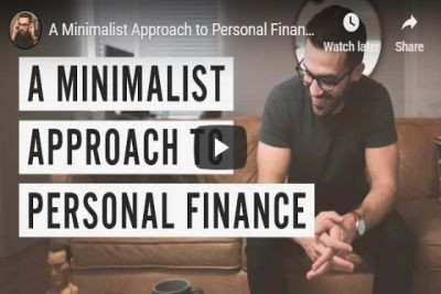 A minimalist approach to personal finance 