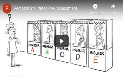 Personal insurance pre-assessment animation