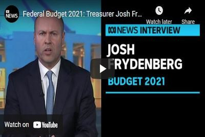 2021 Budget: Leigh Sales and Treasurer Josh Frydenberg